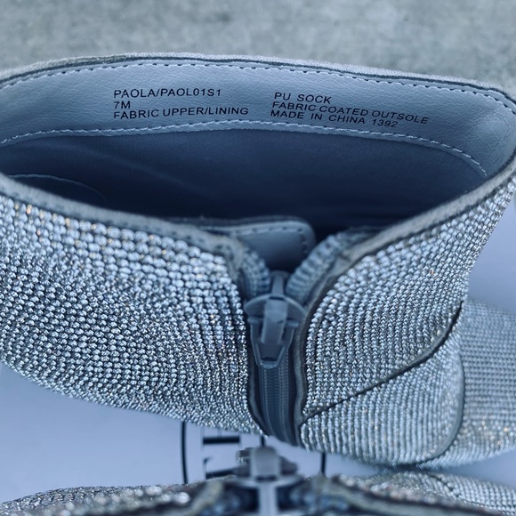 NEW Rhinestone booties women’s size 7 - Picture 9 of 9